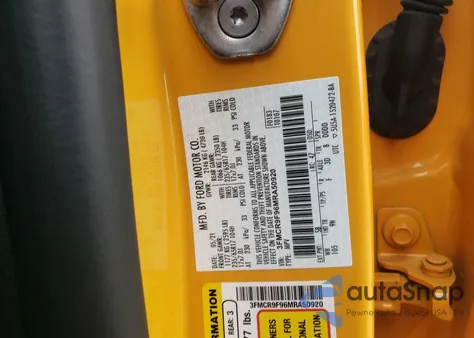 2021 Ford Bronco Sport First Edition из США, поврежденный, VIN 3FMCR9F96MRA50920